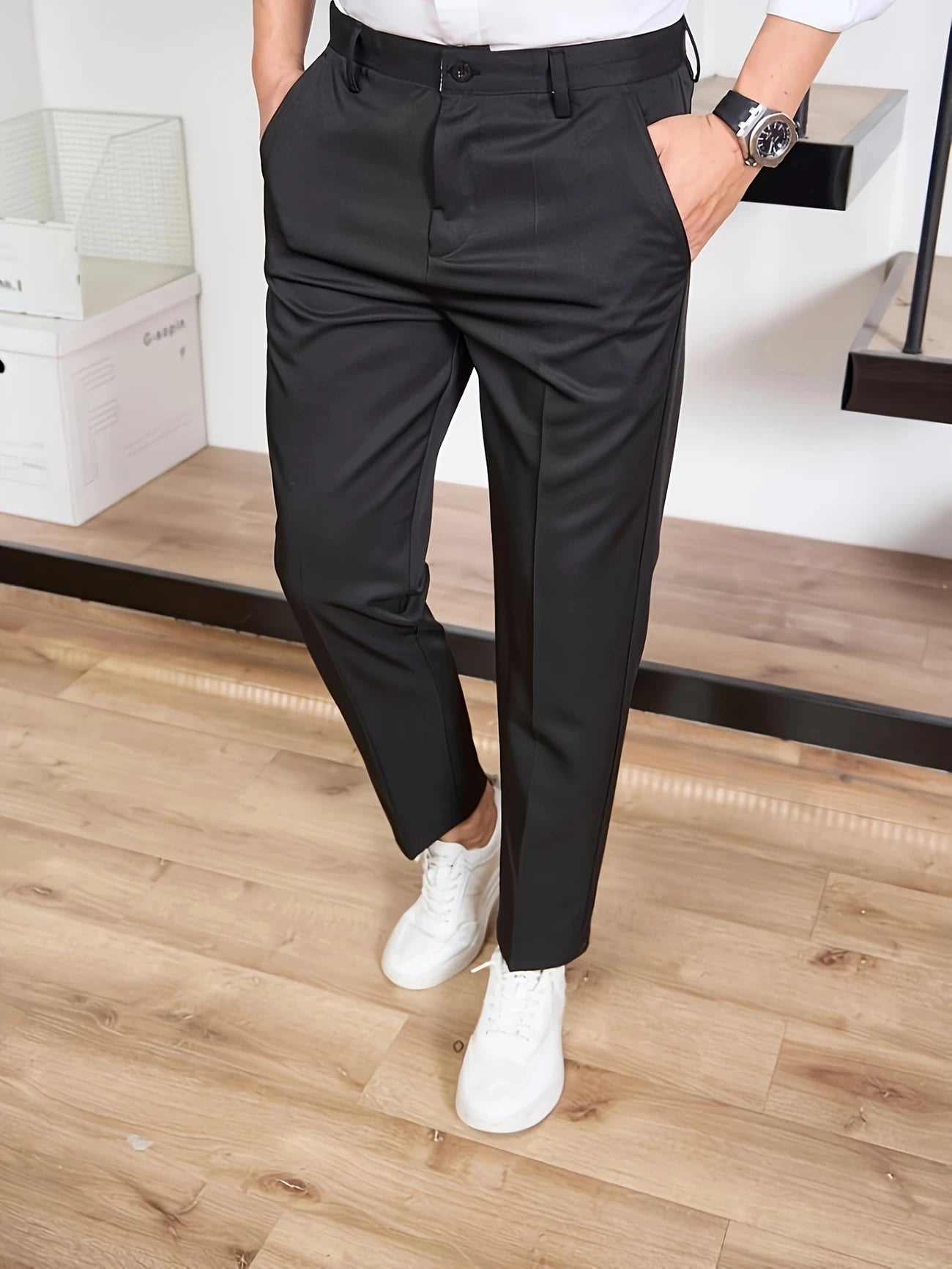 Trousers – Loose Cut Business Style And Easy Movement