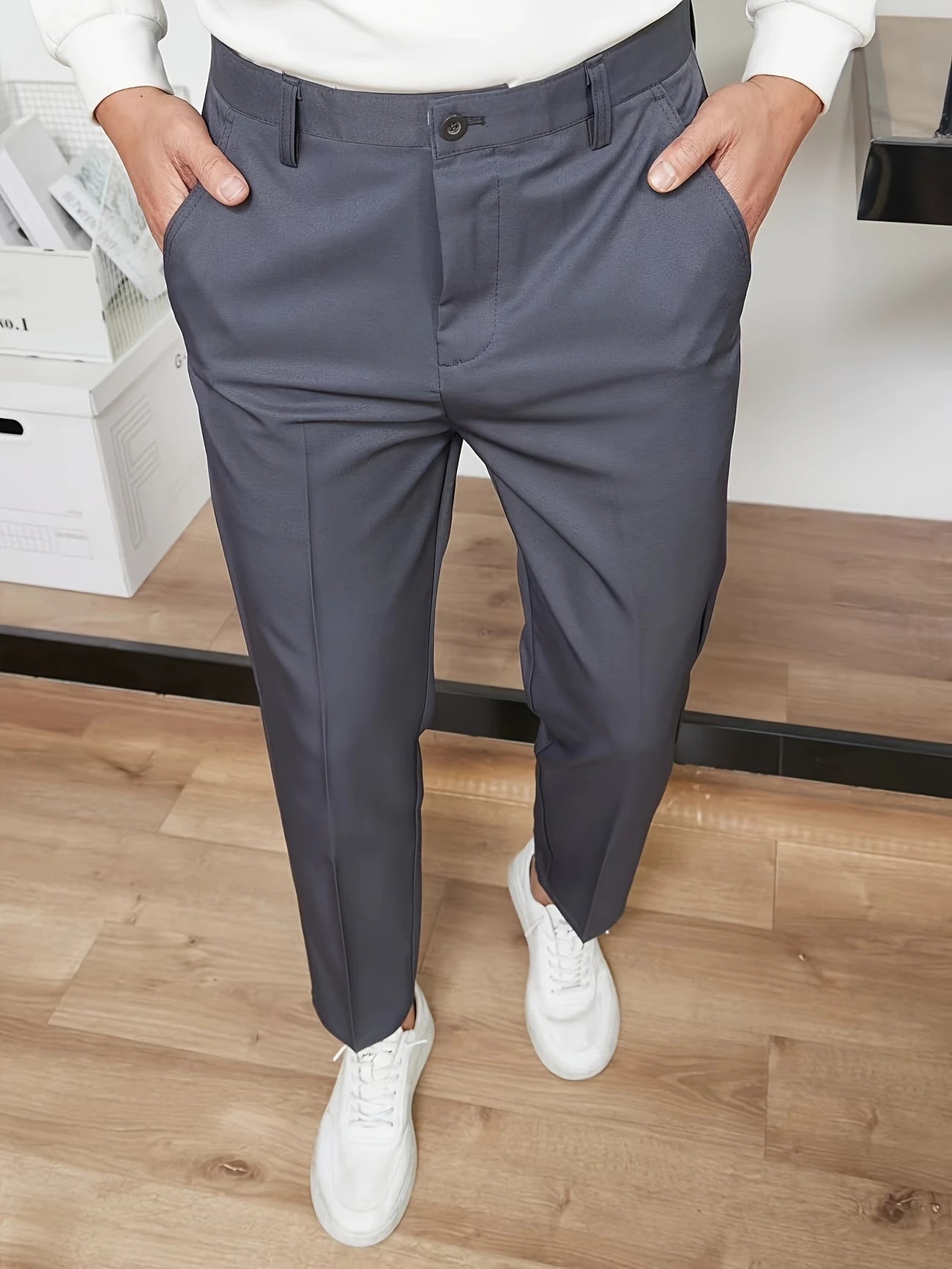 Trousers – Loose Cut Business Style And Easy Movement