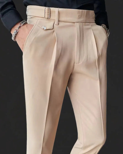 Trousers - Pleated Front & Adjustable Secure Waistband