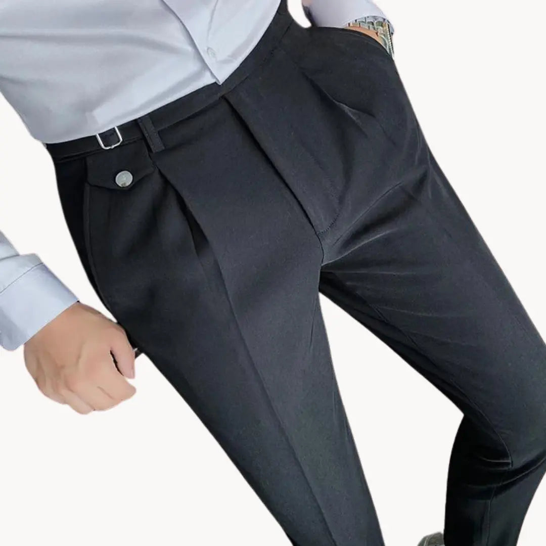Trousers - Pleated Front & Adjustable Secure Waistband
