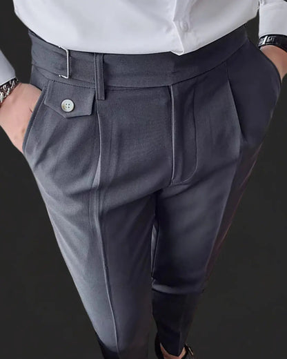 Trousers - Pleated Front & Adjustable Secure Waistband