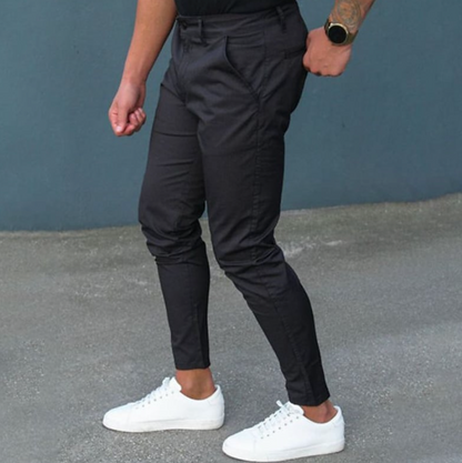 Trousers - Soft Blend Fabric And Belt Loops With Secure Fit