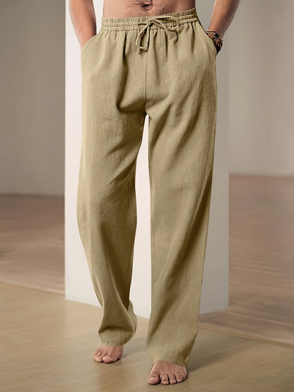 Trousers - Soft Blend Relaxed Cut & Drawstring Waist