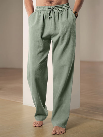 Trousers - Soft Blend Relaxed Cut & Drawstring Waist