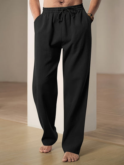 Trousers - Soft Blend Relaxed Cut & Drawstring Waist