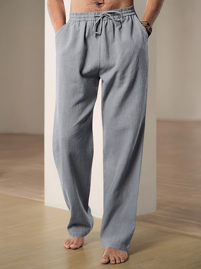 Trousers - Soft Blend Relaxed Cut & Drawstring Waist