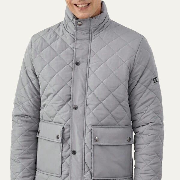 Men’s Diamond Quilted Winter Jacket