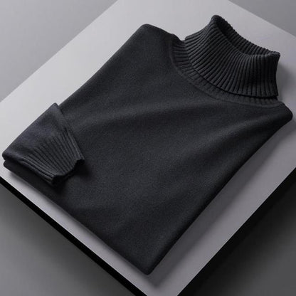 Turtleneck Sweater - Soft Blend Tall Neck And Trap Warm Air