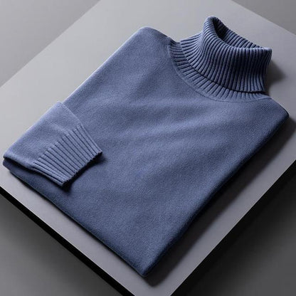 Turtleneck Sweater - Soft Blend Tall Neck And Trap Warm Air