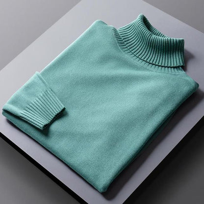 Turtleneck Sweater - Soft Blend Tall Neck And Trap Warm Air