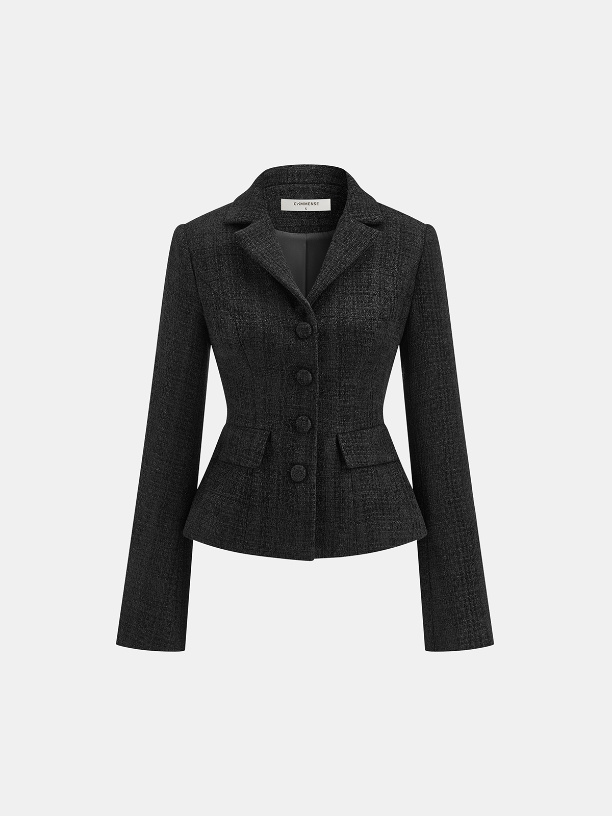 Skye | Tweed Fitted Lapel Blazer
