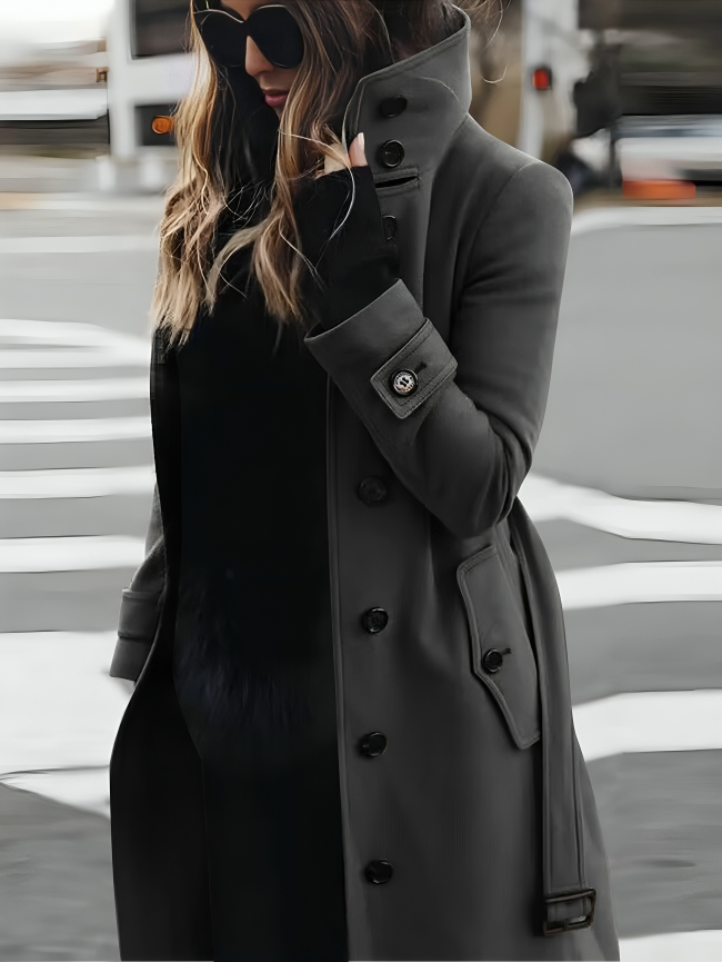 Classic Double Breasted Rain Coat - BritishElegance