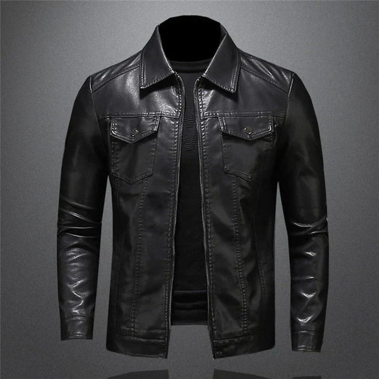 Classic Leather Jacket by Pankraz