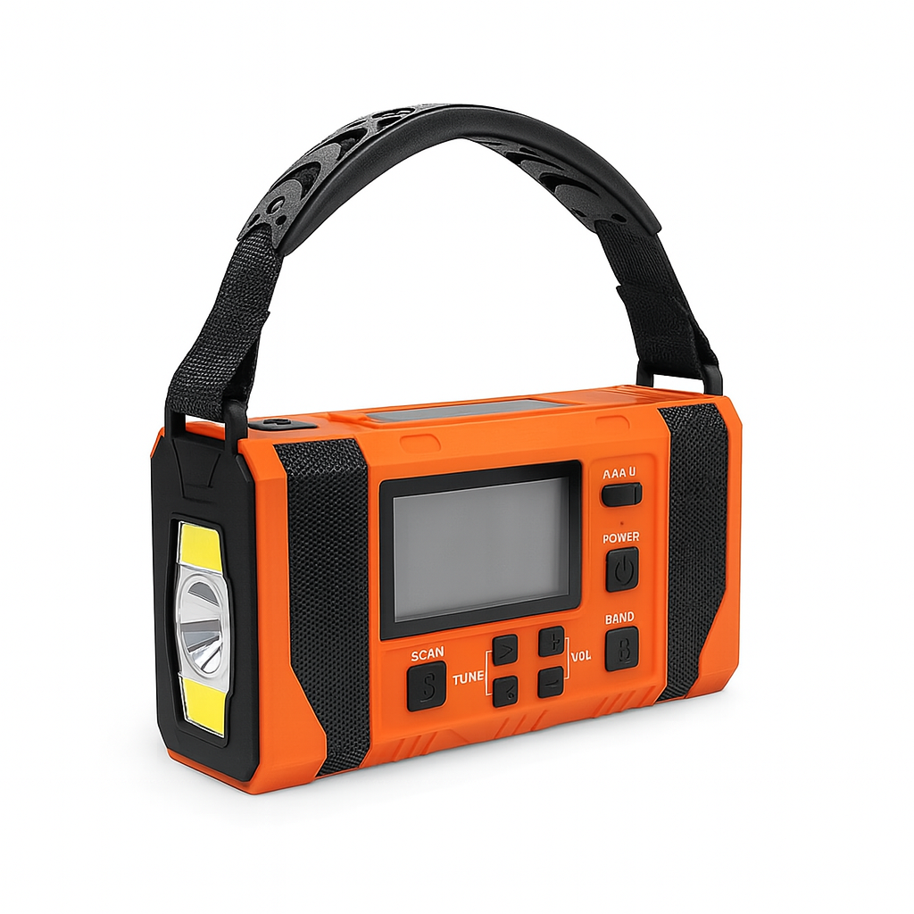 Compact 10000mAh Rechargeable Emergency Hand Crank Radio - BritishElegance