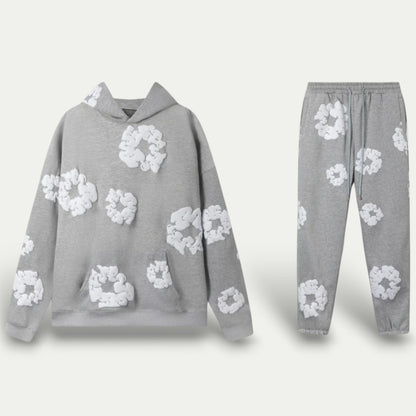 Women’s Floral Print Hooded Loungewear Set