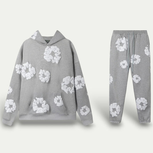 Women’s Floral Print Hooded Loungewear Set