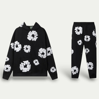 Women’s Floral Print Hooded Loungewear Set