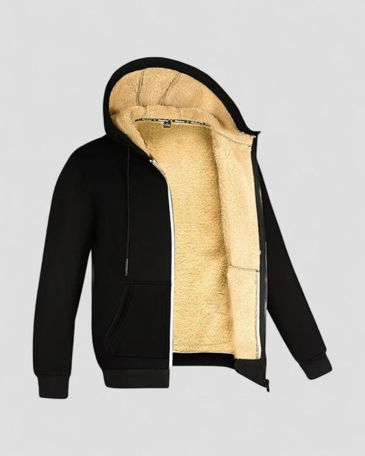 Men’s Plush Lined Zip Hoodie