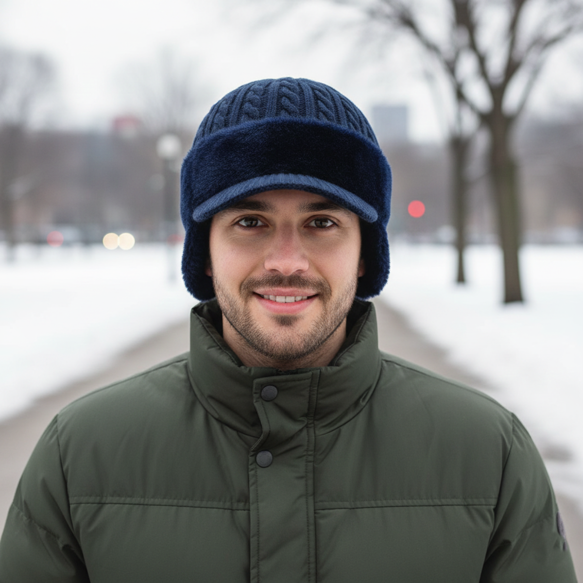 Warm Fuzzy Unisex Winter Beanie Hat