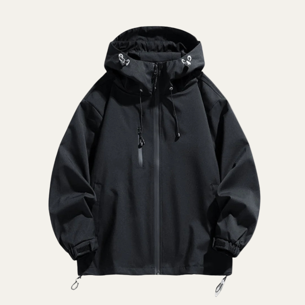 Men’s Lightweight Minimalist Hooded Windbreaker