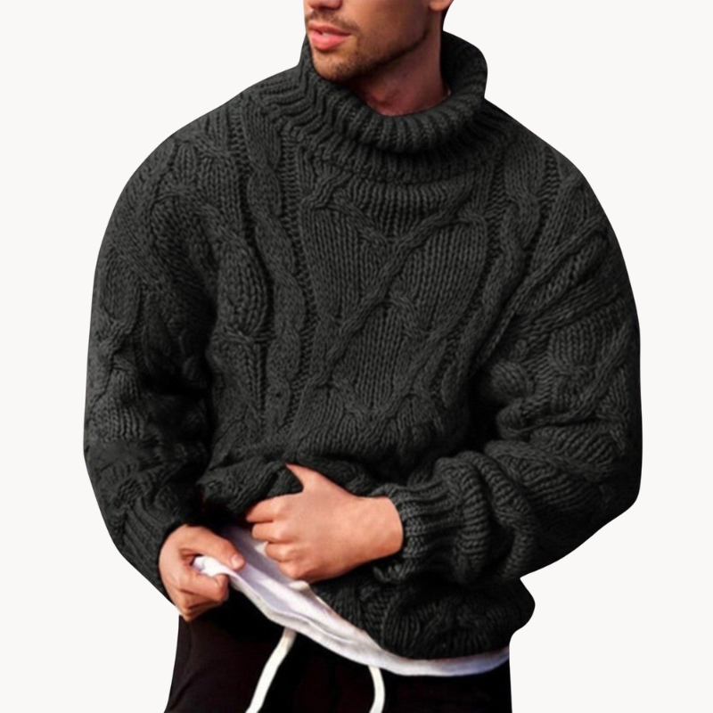 Men's Ruben Knit Turtleneck Winter Sweater