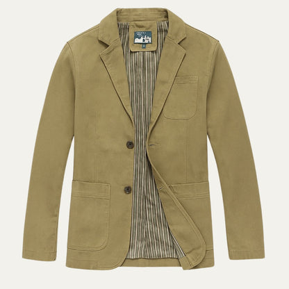 Men’s Casual Cotton Two Button Blazer