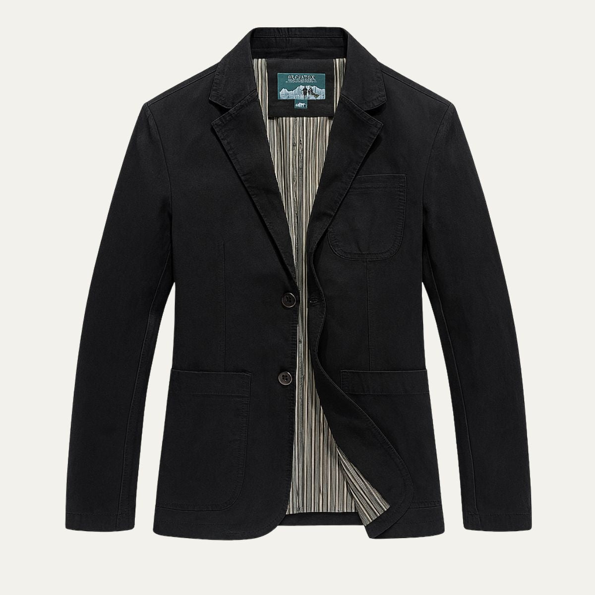 Men’s Casual Cotton Two Button Blazer