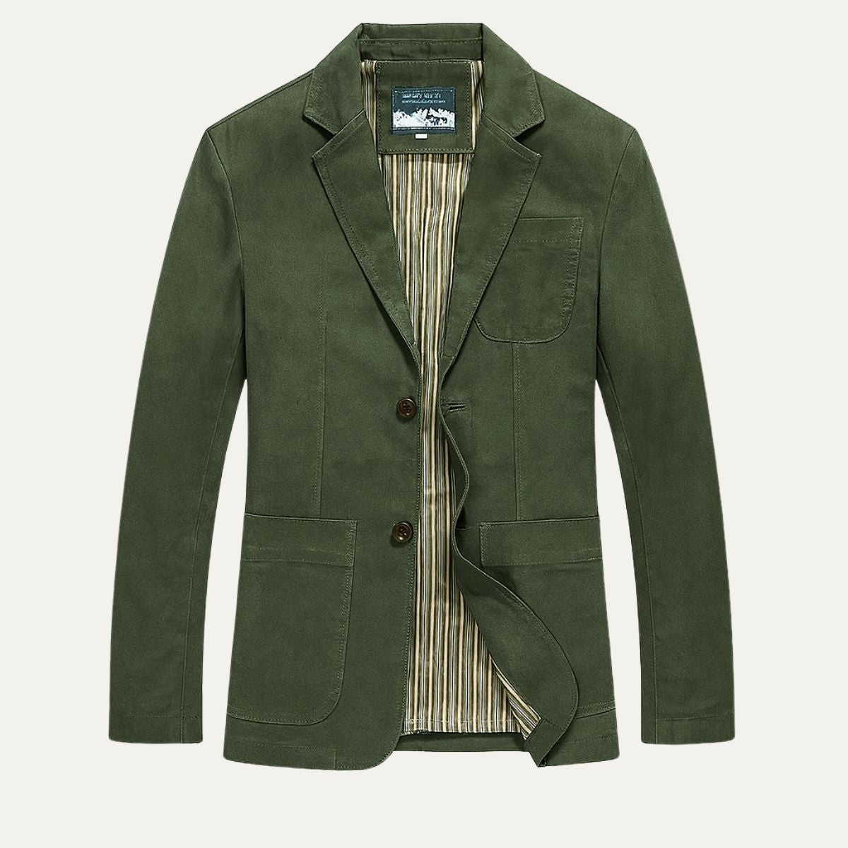 Men’s Casual Cotton Two Button Blazer