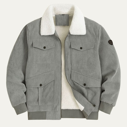 The Tallinn Fleece Lined Vintage Corduroy Jacket for Men