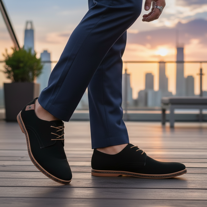 The Devon Suede Shoes – Classic Derby Style