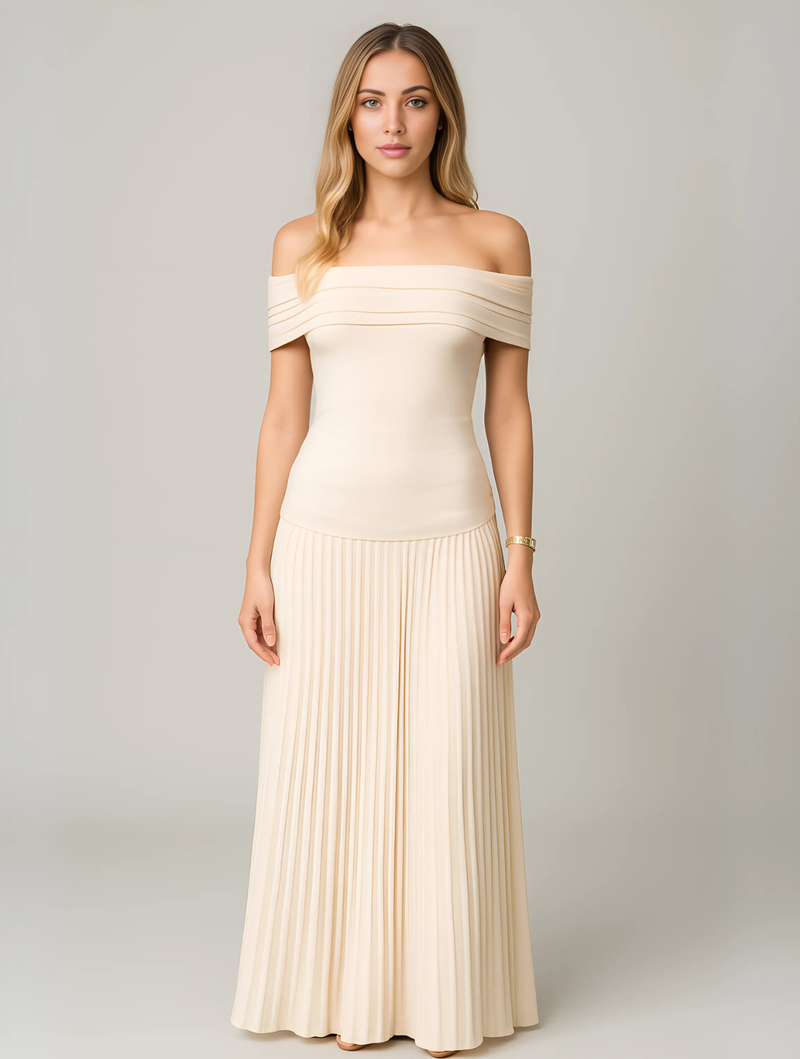 Classic Beautiful Strapless Long Dress - BritishElegance