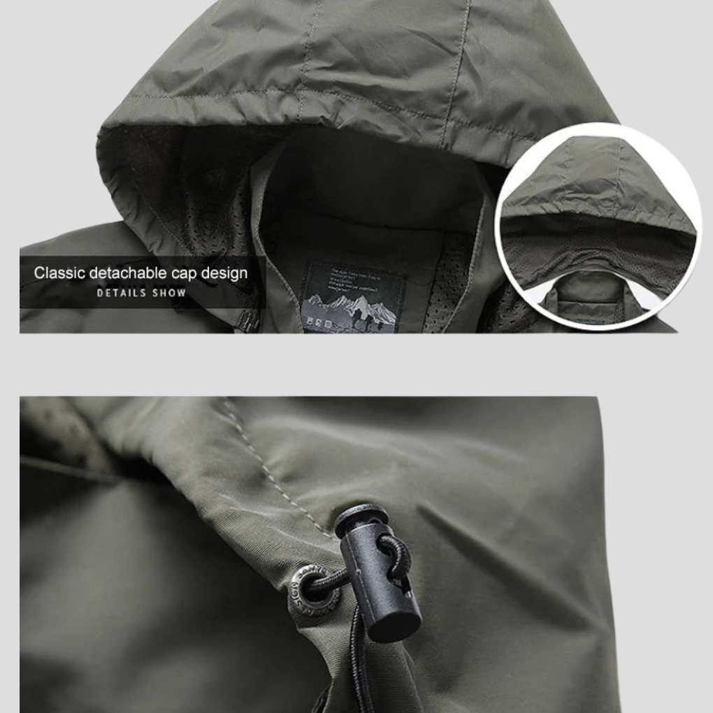 Men’s Waterproof Casual Windbreaker Jacket