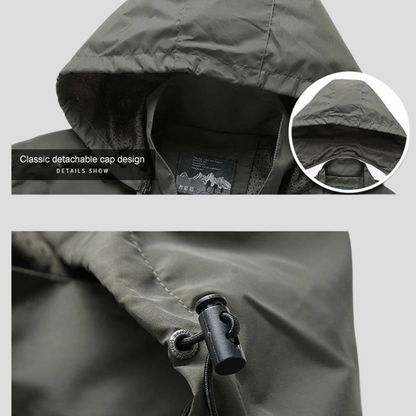 Men’s Waterproof Casual Windbreaker Jacket