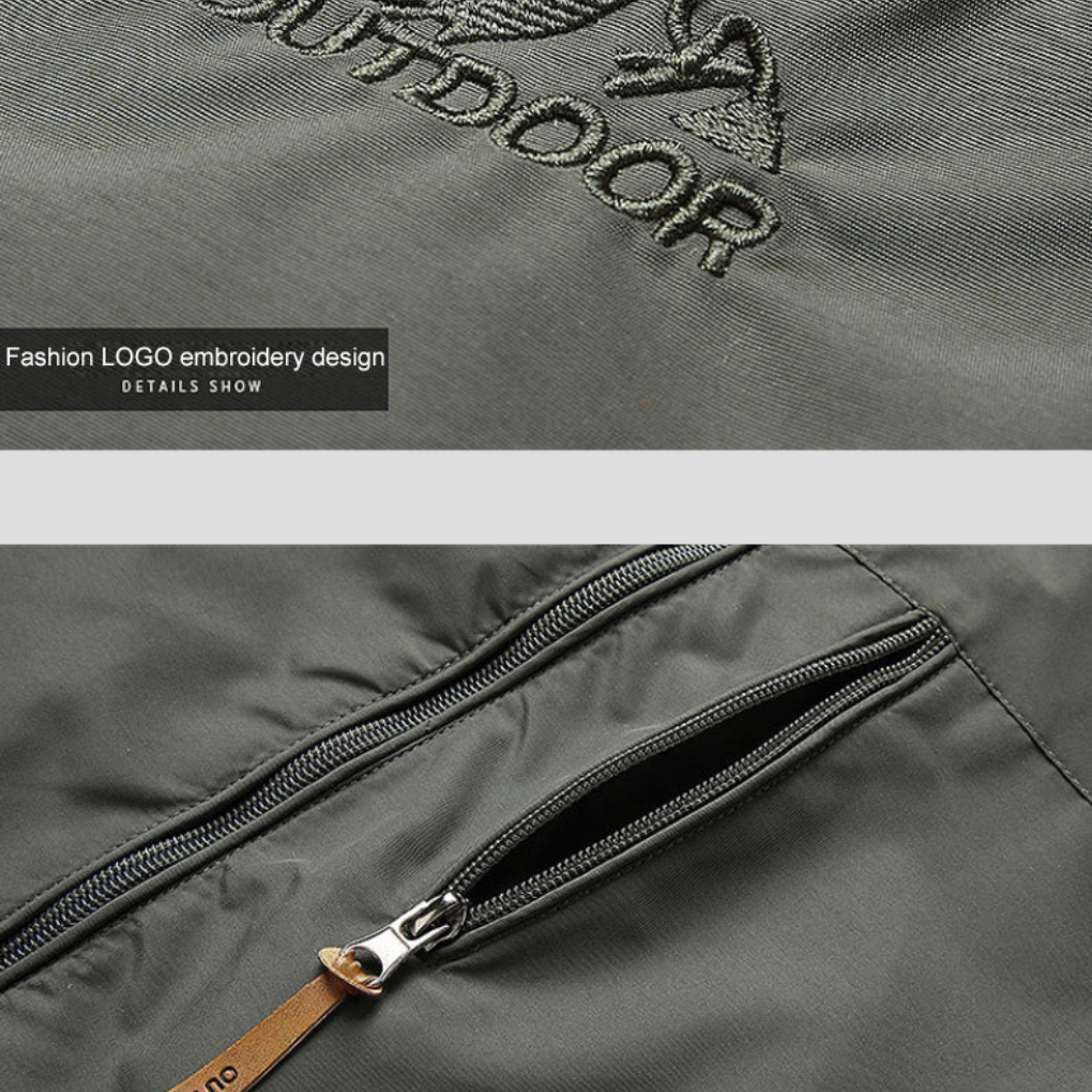 Men’s Waterproof Casual Windbreaker Jacket