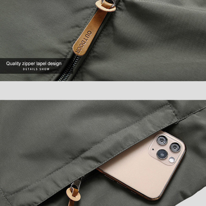 Men’s Waterproof Casual Windbreaker Jacket