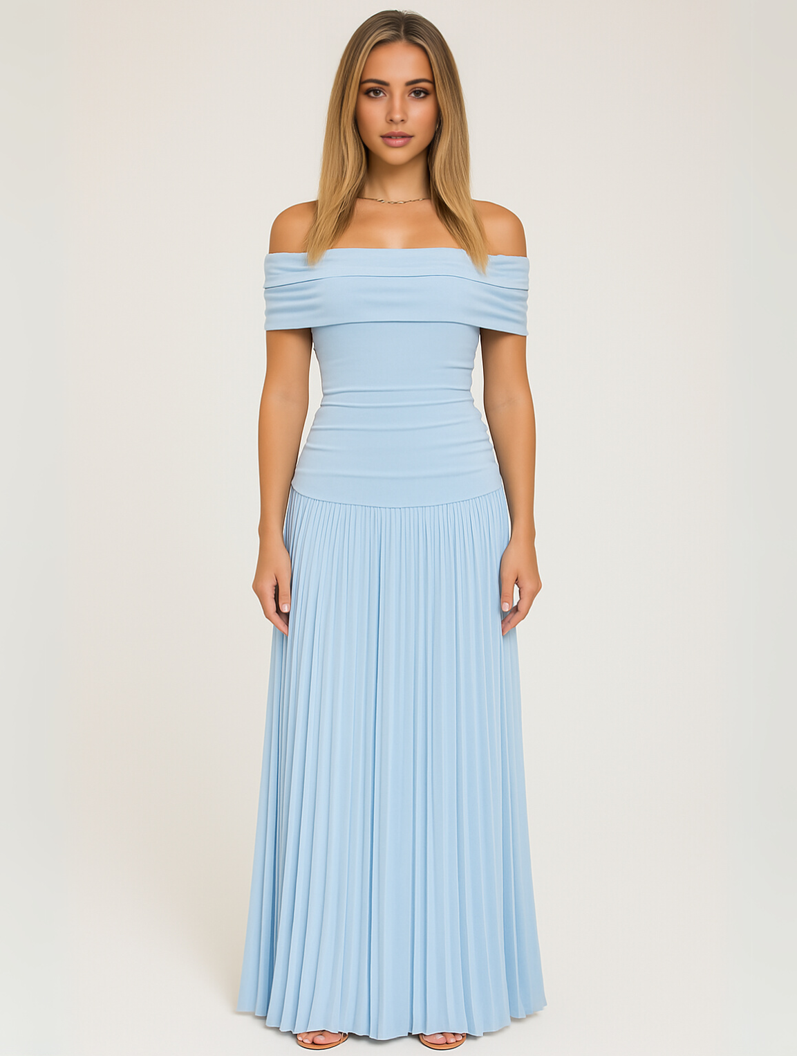 Classic Beautiful Strapless Long Dress