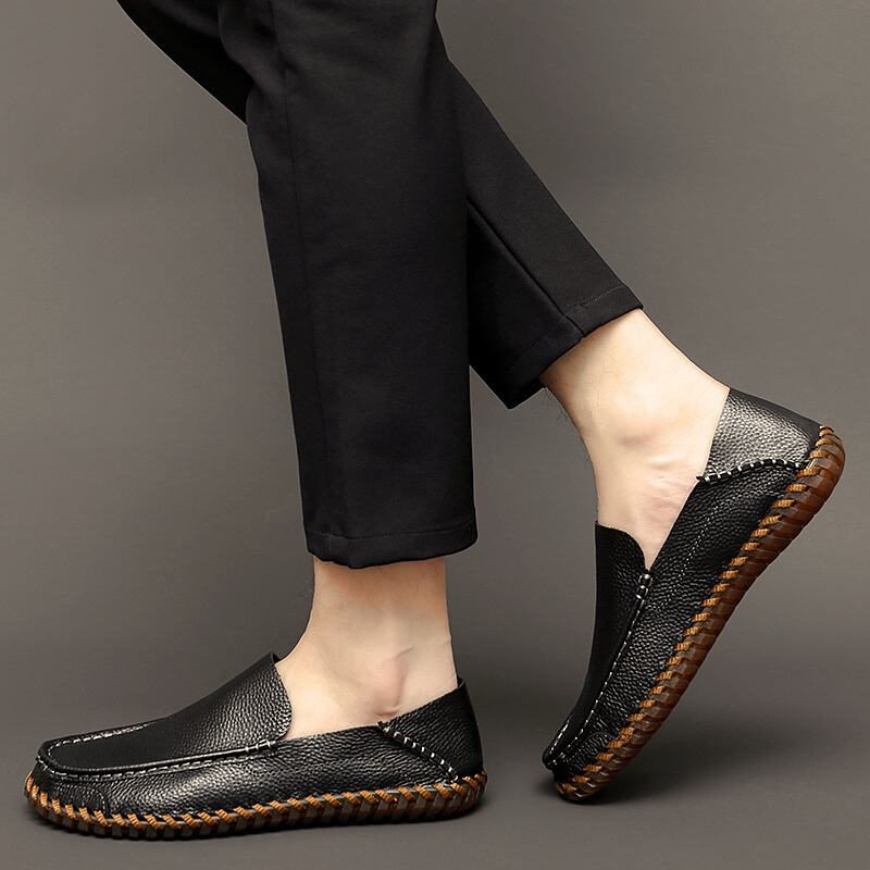 Bennett | Leather Loafers – Handmade Slip-On Shoes with Cushioned Comfort