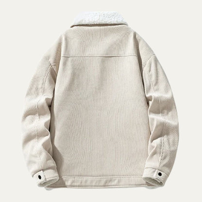 Men’s Corduroy Shearling Lined Trucker Jacket