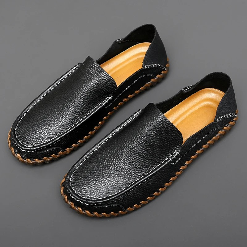 Bennett | Leather Loafers – Handmade Slip-On Shoes with Cushioned Comfort