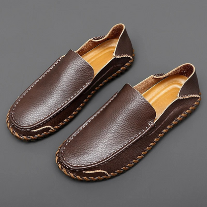 Bennett | Leather Loafers – Handmade Slip-On Shoes with Cushioned Comfort