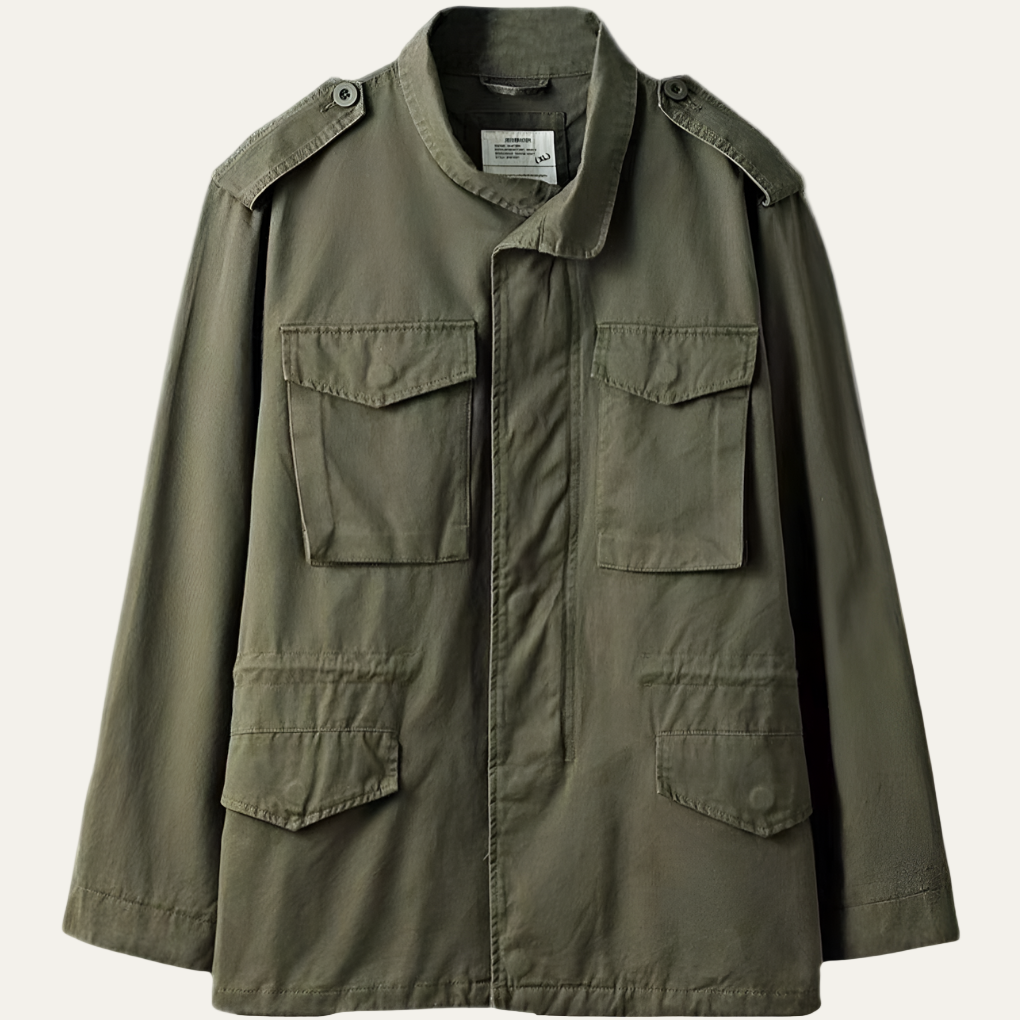 Men’s Oversized Military Style Shirt Jacket