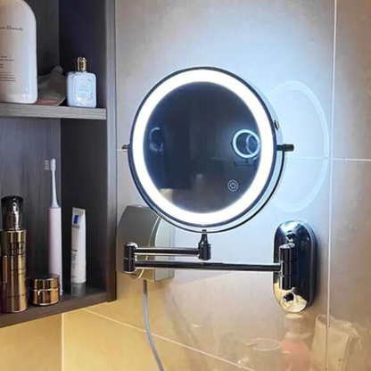 Portable LED Lighted Makeup Mirror with Rechargeable Battery - BritishElegance