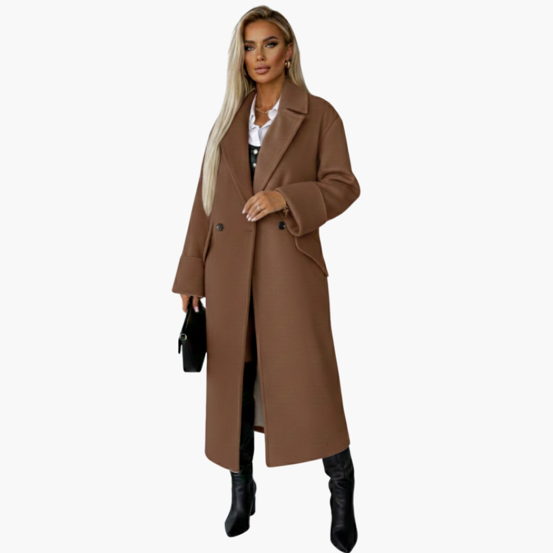 Warm Double Breasted Women's Winter Coat