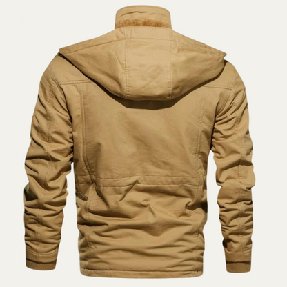 Men’s Winter Multi Pocket Cargo Military Jacket