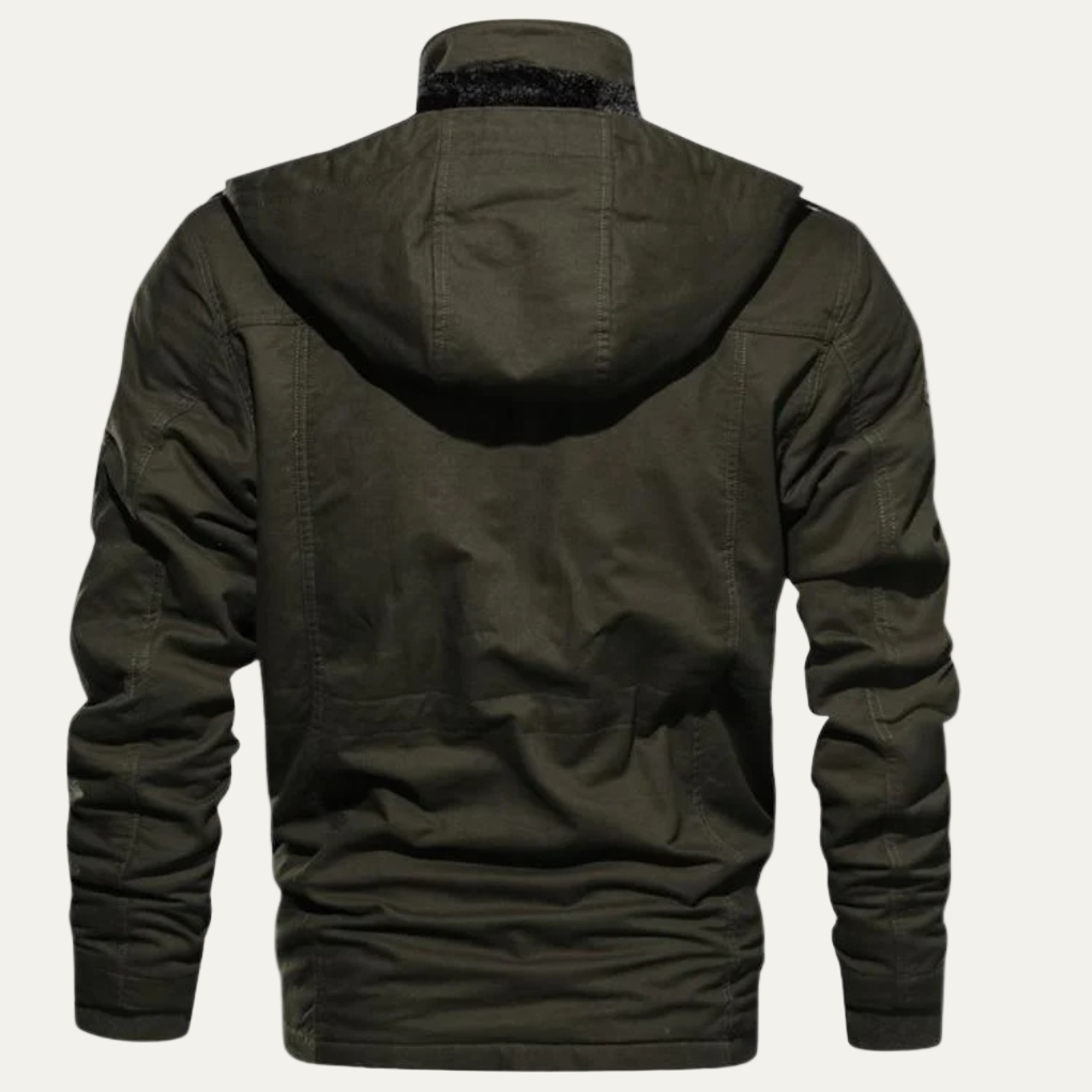 Men’s Winter Multi Pocket Cargo Military Jacket