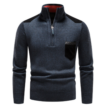 Cevori Half Zip Turtleneck Winter Jumper