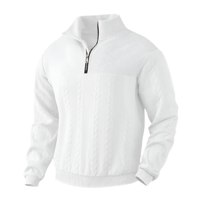 The Amalfi Half Zip Cable knit Jumper for Men