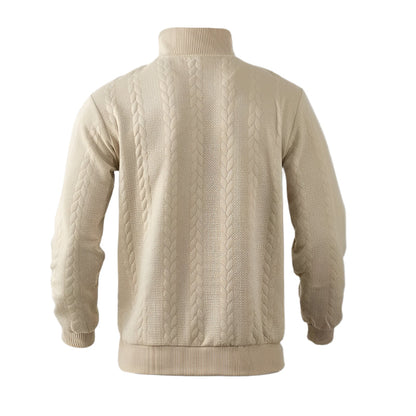 The Amalfi Half Zip Cable knit Jumper for Men