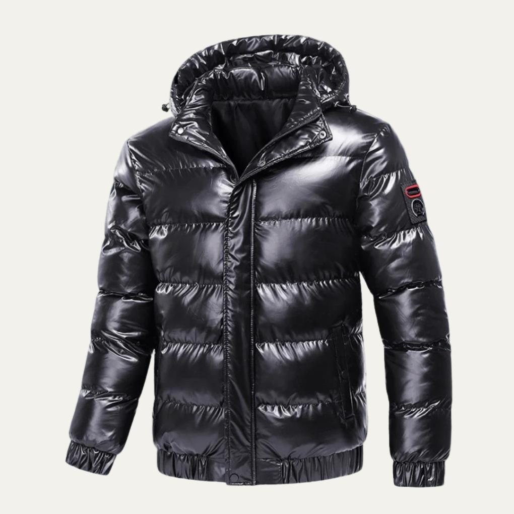 Men’s Glossy Insulated Puffer Jacket