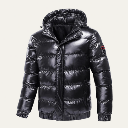 Men’s Glossy Insulated Puffer Jacket